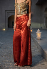 HIGH WAIST FLARED TROUSER